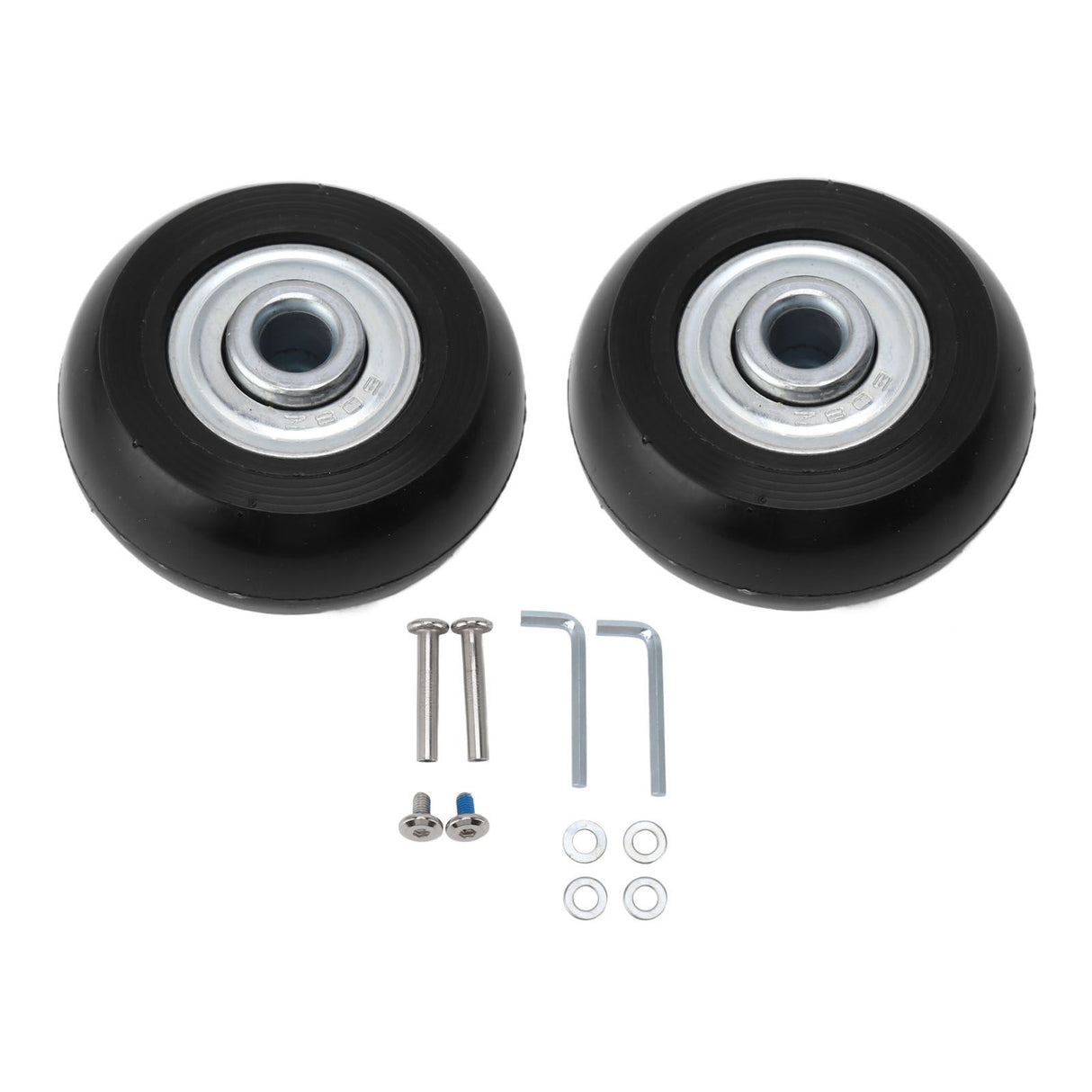 2pcs Suitcase Caster Wheels Replacement Mute Rubber Swivel Caster Wheels Bearings Repair Kits 45mm X 18mm