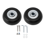 2pcs Suitcase Caster Wheels Replacement Mute Rubber Swivel Caster Wheels Bearings Repair Kits 45mm X 18mm