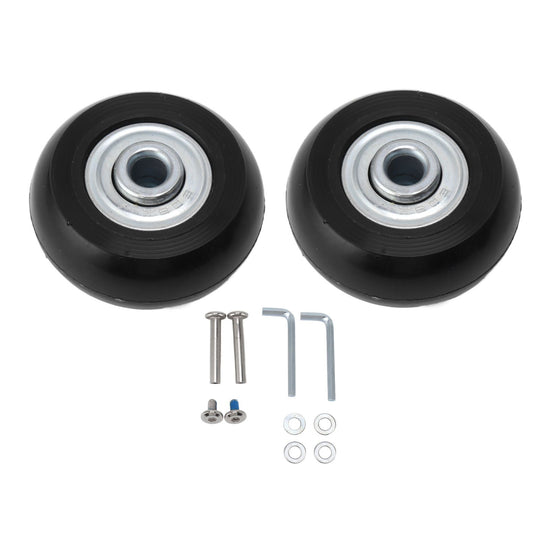 2pcs Suitcase Caster Wheels Replacement Mute Rubber Swivel Caster Wheels Bearings Repair Kits 45mm X 18mm