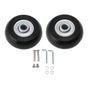 2pcs Suitcase Caster Wheels Replacement Mute Rubber Swivel Caster Wheels Bearings Repair Kits 45mm X 18mm