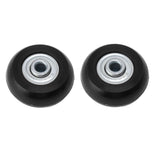 2pcs Suitcase Caster Wheels Replacement Mute Rubber Swivel Caster Wheels Bearings Repair Kits 45mm X 18mm