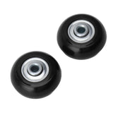 2pcs Suitcase Caster Wheels Replacement Mute Rubber Swivel Caster Wheels Bearings Repair Kits 45mm X 18mm