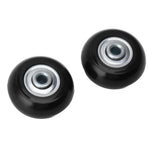 2pcs Suitcase Caster Wheels Replacement Mute Rubber Swivel Caster Wheels Bearings Repair Kits 45mm X 18mm