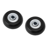 2pcs Suitcase Caster Wheels Replacement Mute Rubber Swivel Caster Wheels Bearings Repair Kits 45mm X 18mm