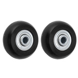 2pcs Suitcase Caster Wheels Replacement Mute Rubber Swivel Caster Wheels Bearings Repair Kits 45mm X 18mm - Low Angle