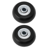 2pcs Suitcase Caster Wheels Replacement Mute Rubber Swivel Caster Wheels Bearings Repair Kits 45mm X 18mm