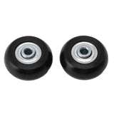 2pcs Suitcase Caster Wheels Replacement Mute Rubber Swivel Caster Wheels Bearings Repair Kits 45mm X 18mm