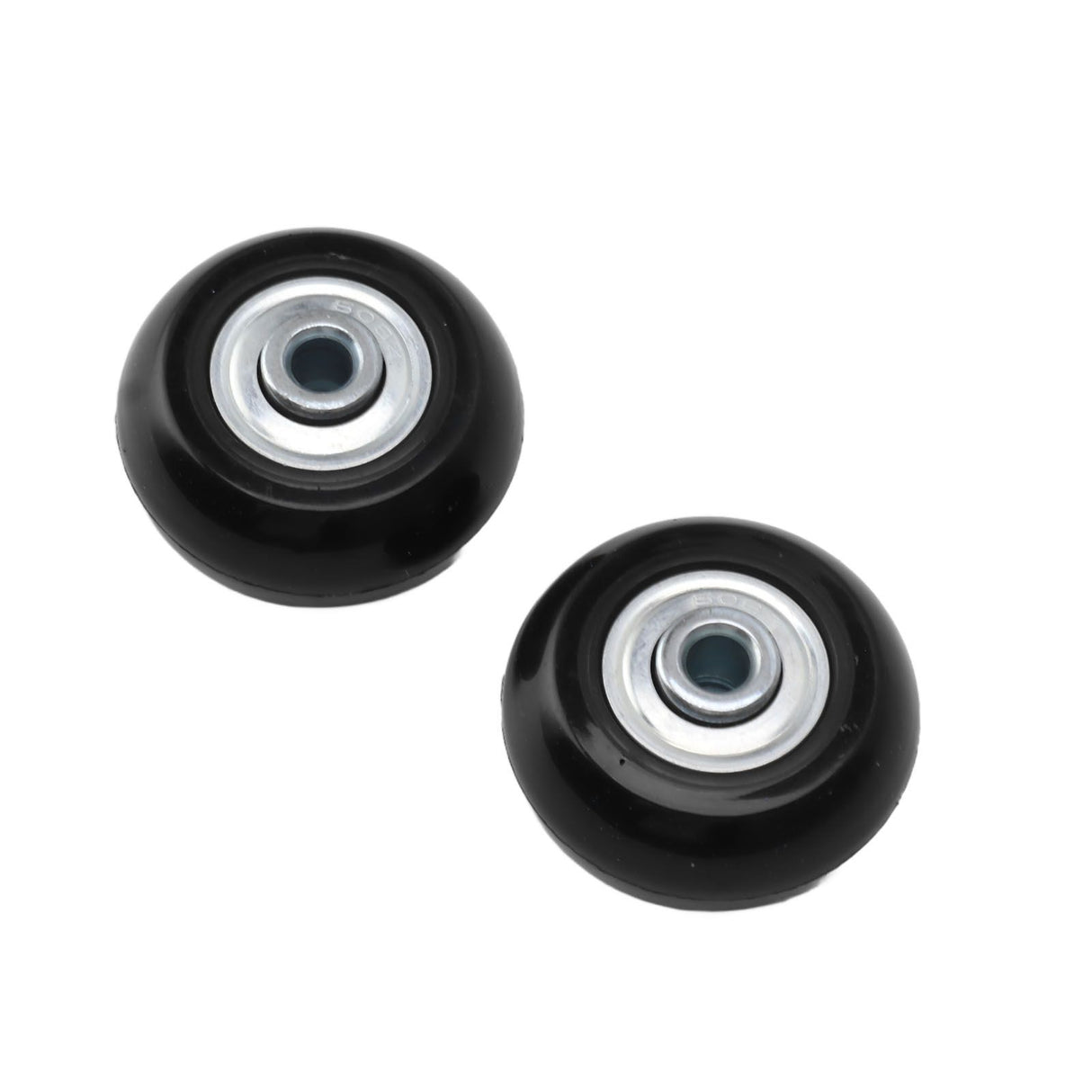 2pcs Suitcase Caster Wheels Replacement Mute Rubber Swivel Caster Wheels Bearings Repair Kits 45mm X 18mm