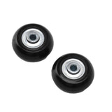 2pcs Suitcase Caster Wheels Replacement Mute Rubber Swivel Caster Wheels Bearings Repair Kits 50mm X 18mm