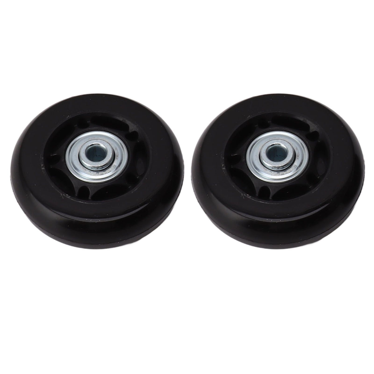 2pcs Luggage Suitcase Replacement Wheels Noiseless Rubber Swivel Caster Wheels Bearings Repair Kits 70x24mm / 2.8x0.9in