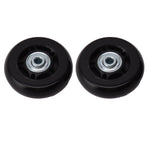 2pcs Luggage Suitcase Replacement Wheels Noiseless Rubber Swivel Caster Wheels Bearings Repair Kits 70x24mm / 2.8x0.9in