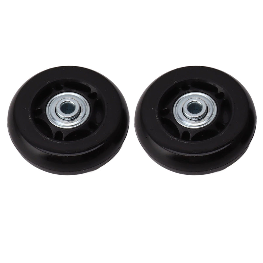 2pcs Luggage Suitcase Replacement Wheels Noiseless Rubber Swivel Caster Wheels Bearings Repair Kits 70x24mm / 2.8x0.9in