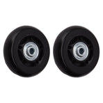 2pcs Luggage Suitcase Replacement Wheels Noiseless Rubber Swivel Caster Wheels Bearings Repair Kits 70x24mm / 2.8x0.9in