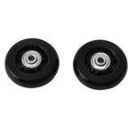 2pcs Luggage Suitcase Replacement Wheels Noiseless Rubber Swivel Caster Wheels Bearings Repair Kits 70x24mm / 2.8x0.9in