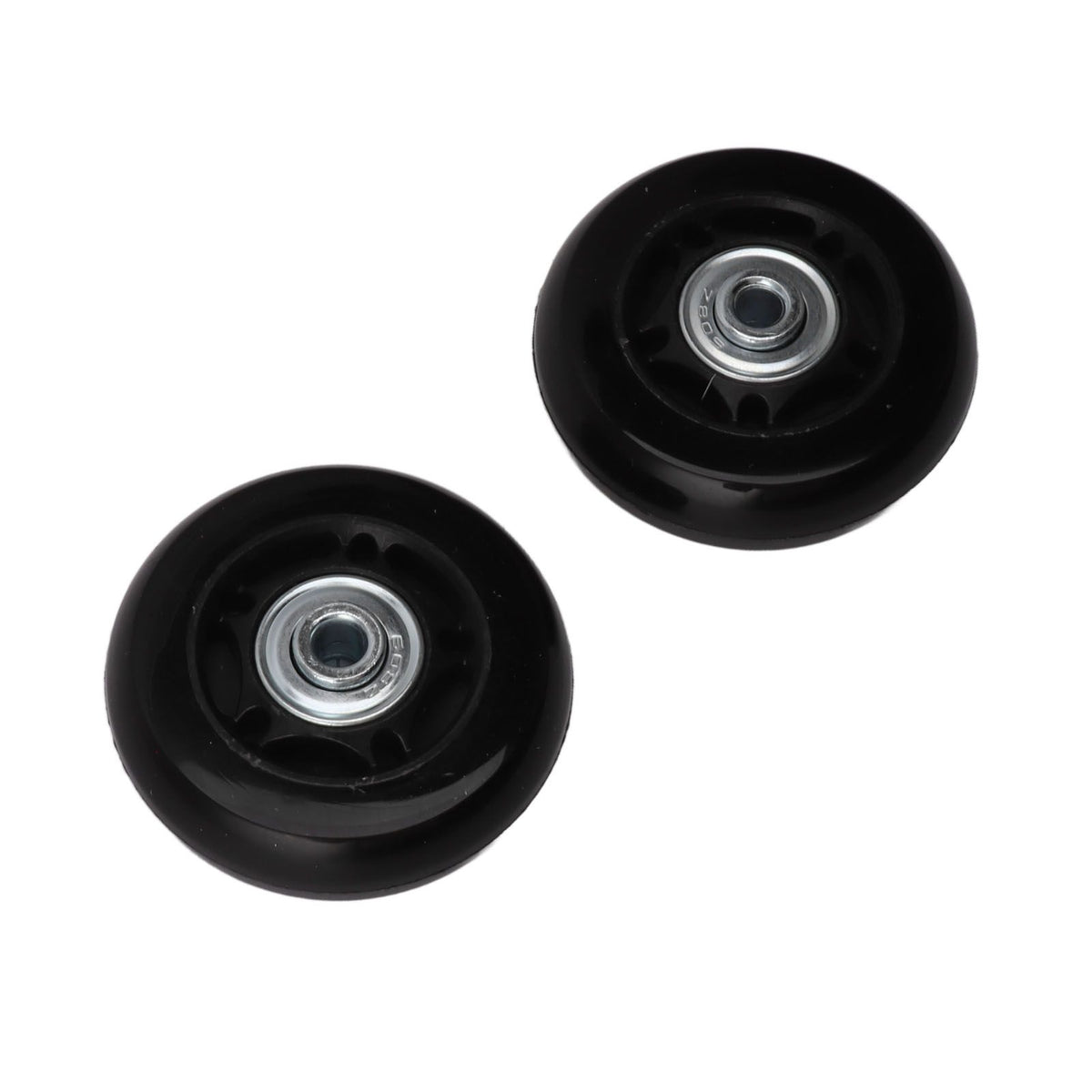 2pcs Luggage Suitcase Replacement Wheels Noiseless Rubber Swivel Caster Wheels Bearings Repair Kits 70x24mm / 2.8x0.9in