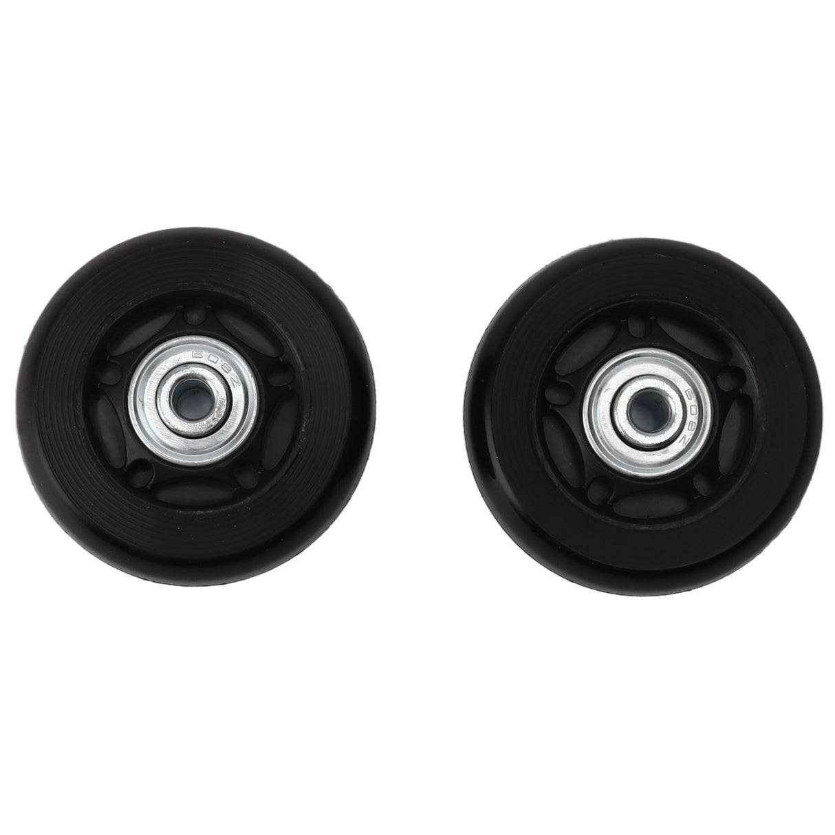 2pcs Luggage Suitcase Replacement Wheels Noiseless Rubber Swivel Caster Wheels Bearings Repair Kits 72x24mm / 2.8x0.9in