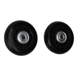 2pcs Luggage Suitcase Replacement Wheels Noiseless Rubber Swivel Caster Wheels Bearings Repair Kits 72x24mm / 2.8x0.9in