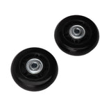2pcs Luggage Suitcase Replacement Wheels Noiseless Rubber Swivel Caster Wheels Bearings Repair Kits 72x24mm / 2.8x0.9in