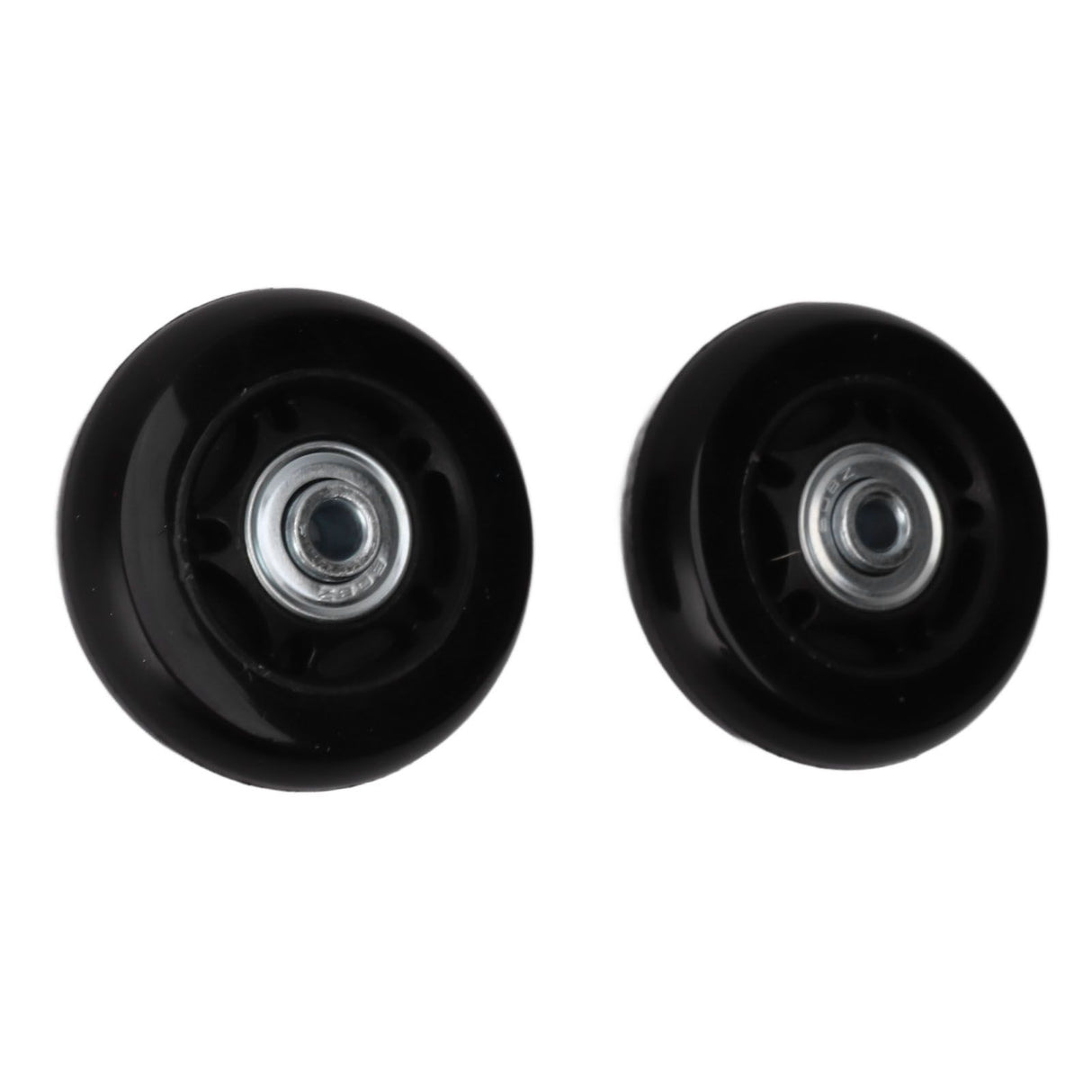2pcs Luggage Suitcase Replacement Wheels Noiseless Rubber Swivel Caster Wheels Bearings Repair Kits 76x24mm / 3.0x0.9in