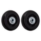 2pcs Luggage Suitcase Replacement Wheels Noiseless Rubber Swivel Caster Wheels Bearings Repair Kits 80x24mm / 3.1x0.9in