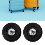 2pcs Luggage Suitcase Replacement Wheels Noiseless Rubber Swivel Caster Wheels Bearings Repair Kits 80x24mm / 3.1x0.9in - Extra Image