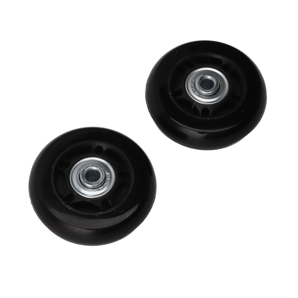 2pcs Luggage Suitcase Replacement Wheels Noiseless Rubber Swivel Caster Wheels Bearings Repair Kits 80x24mm / 3.1x0.9in