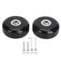 2Pcs Luggage Suitcase Replacement Wheels Universal Rubber Swivel Caster Wheels Bearings Repair Kits with Installation Tool 56x24mm / 2.2x0.9in