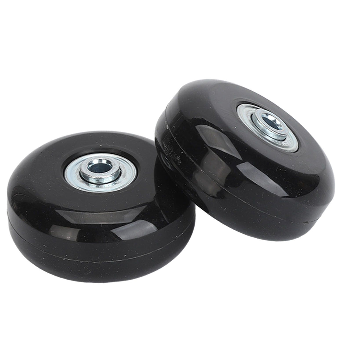 2Pcs Luggage Suitcase Replacement Wheels Universal Rubber Swivel Caster Wheels Bearings Repair Kits with Installation Tool 56x24mm / 2.2x0.9in