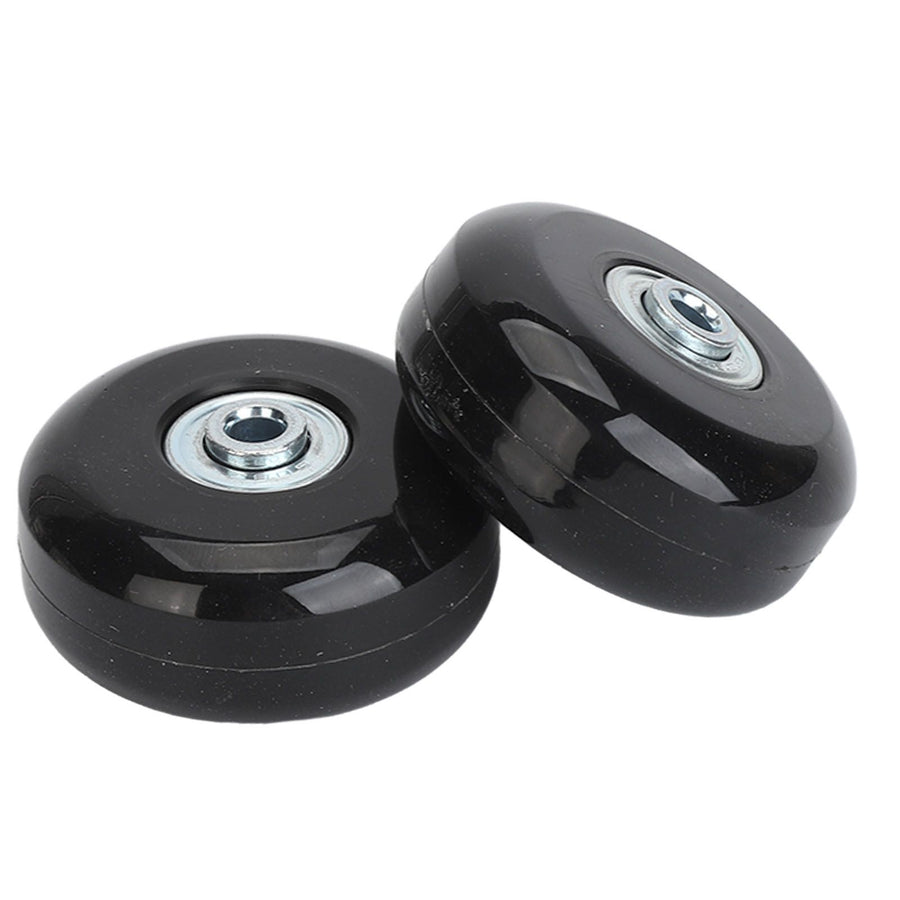 2Pcs Luggage Suitcase Replacement Wheels Universal Rubber Swivel Caster Wheels Bearings Repair Kits with Installation Tool 56x24mm / 2.2x0.9in