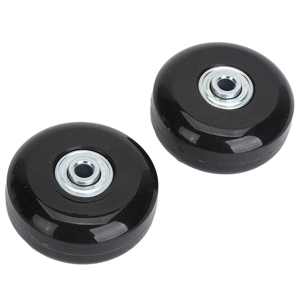 2Pcs Luggage Suitcase Replacement Wheels Universal Rubber Swivel Caster Wheels Bearings Repair Kits with Installation Tool 56x24mm / 2.2x0.9in