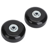 2Pcs Luggage Suitcase Replacement Wheels Universal Rubber Swivel Caster Wheels Bearings Repair Kits with Installation Tool 56x24mm / 2.2x0.9in