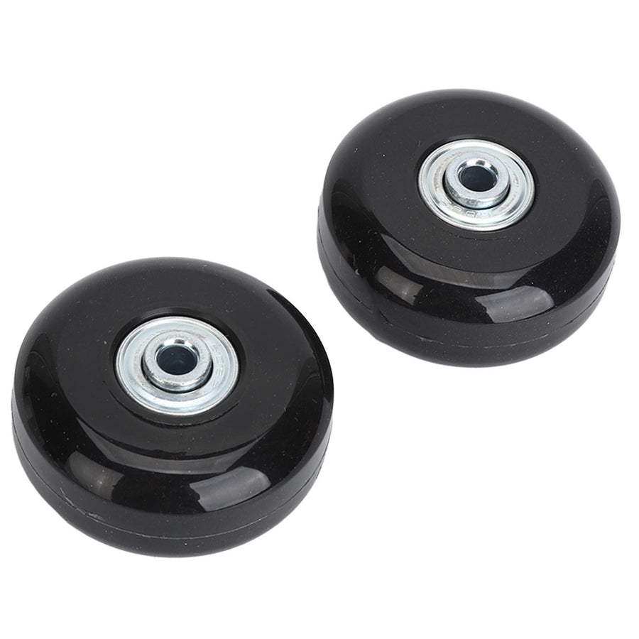2Pcs Luggage Suitcase Replacement Wheels Universal Rubber Swivel Caster Wheels Bearings Repair Kits with Installation Tool 56x24mm / 2.2x0.9in