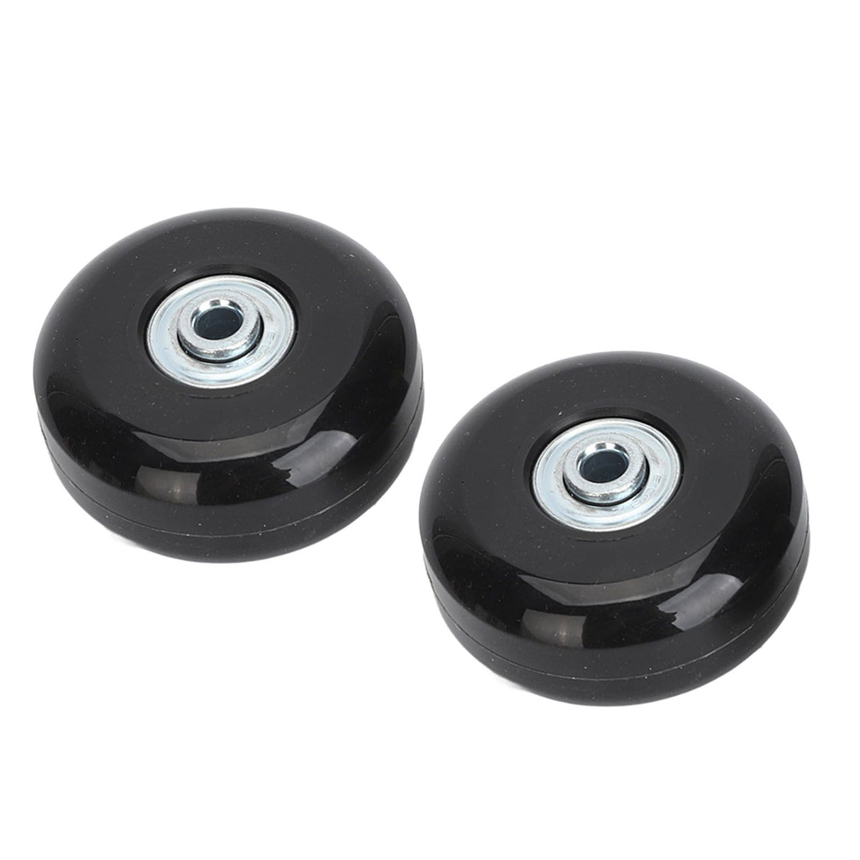 2Pcs Luggage Suitcase Replacement Wheels Universal Rubber Swivel Caster Wheels Bearings Repair Kits with Installation Tool 56x24mm / 2.2x0.9in