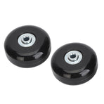 2Pcs Luggage Suitcase Replacement Wheels Universal Rubber Swivel Caster Wheels Bearings Repair Kits with Installation Tool 56x24mm / 2.2x0.9in