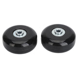 2Pcs Luggage Suitcase Replacement Wheels Universal Rubber Swivel Caster Wheels Bearings Repair Kits with Installation Tool 56x24mm / 2.2x0.9in
