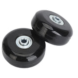 2Pcs Luggage Suitcase Replacement Wheels Universal Rubber Swivel Caster Wheels Bearings Repair Kits with Installation Tool 56x24mm / 2.2x0.9in