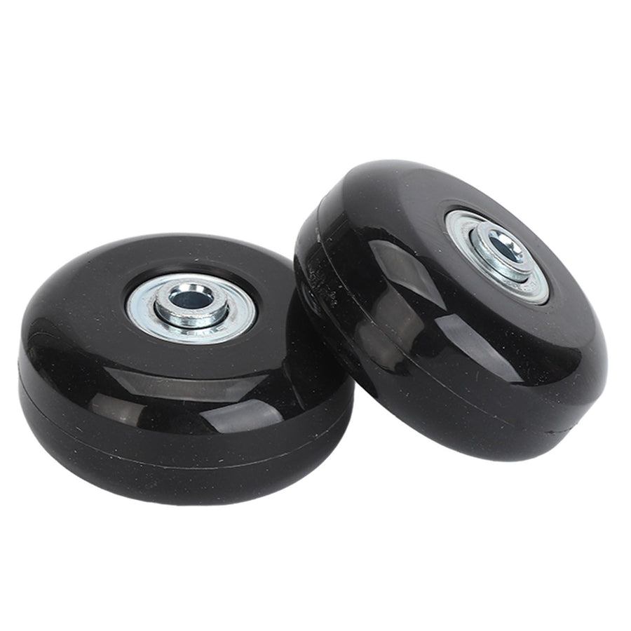 2Pcs Luggage Suitcase Replacement Wheels Universal Rubber Swivel Caster Wheels Bearings Repair Kits with Installation Tool 56x24mm / 2.2x0.9in