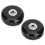 2Pcs Luggage Suitcase Replacement Wheels Universal Rubber Swivel Caster Wheels Bearings Repair Kits with Installation Tool 56x24mm / 2.2x0.9in