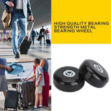 2Pcs Luggage Suitcase Replacement Wheels Universal Rubber Swivel Caster Wheels Bearings Repair Kits with Installation Tool 56x24mm / 2.2x0.9in