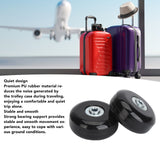2Pcs Luggage Suitcase Replacement Wheels Universal Rubber Swivel Caster Wheels Bearings Repair Kits with Installation Tool 56x24mm / 2.2x0.9in - Extra Image