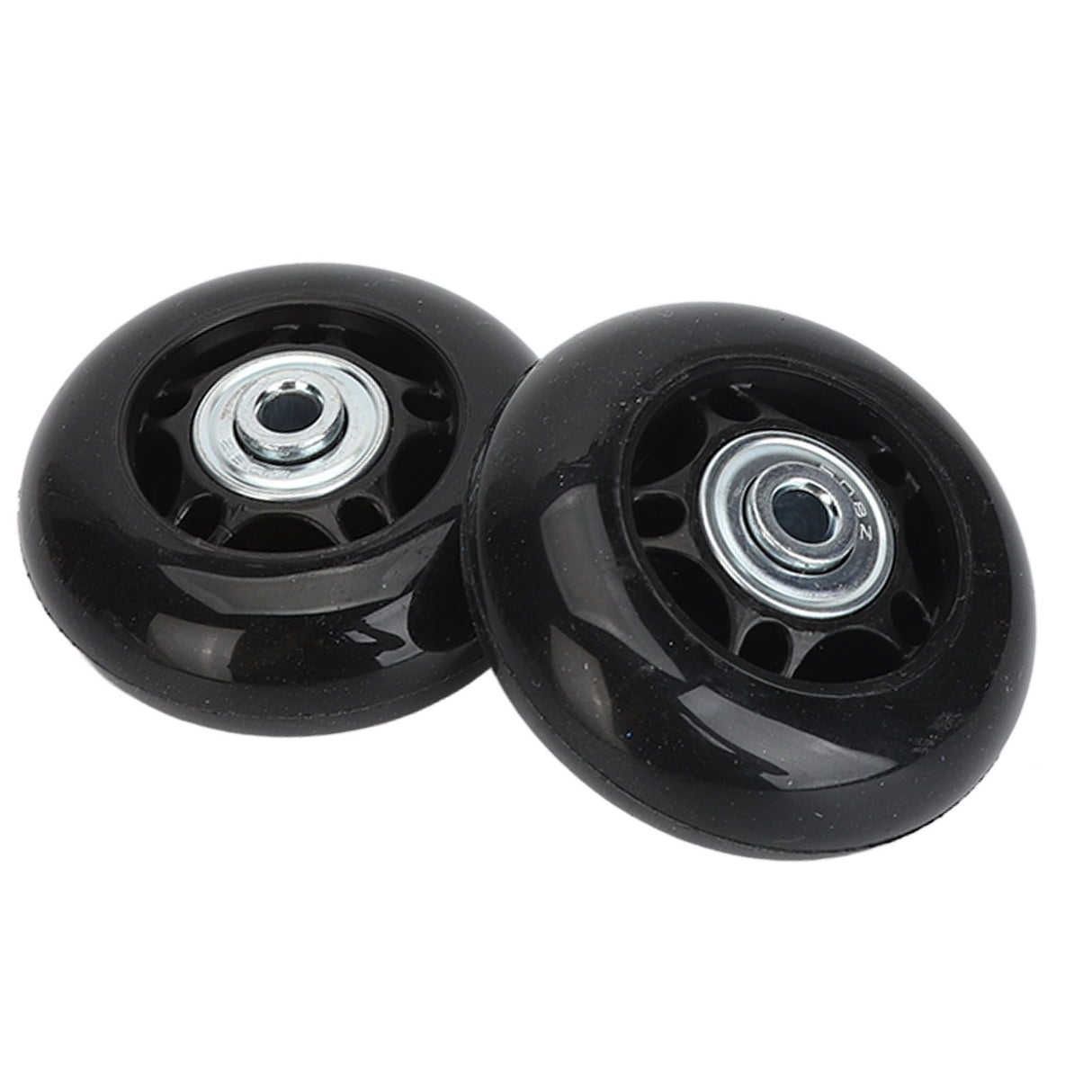2Pcs Luggage Suitcase Replacement Wheels Universal Rubber Swivel Caster Wheels Bearings Repair Kits with Installation Tool 64x24mm / 2.5x0.9in