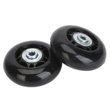 2Pcs Luggage Suitcase Replacement Wheels Universal Rubber Swivel Caster Wheels Bearings Repair Kits with Installation Tool 64x24mm / 2.5x0.9in
