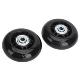 2Pcs Luggage Suitcase Replacement Wheels Universal Rubber Swivel Caster Wheels Bearings Repair Kits with Installation Tool 64x24mm / 2.5x0.9in