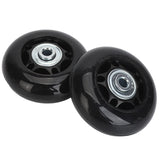 2Pcs Luggage Suitcase Replacement Wheels Universal Rubber Swivel Caster Wheels Bearings Repair Kits with Installation Tool 64x24mm / 2.5x0.9in - Close-Up Angle