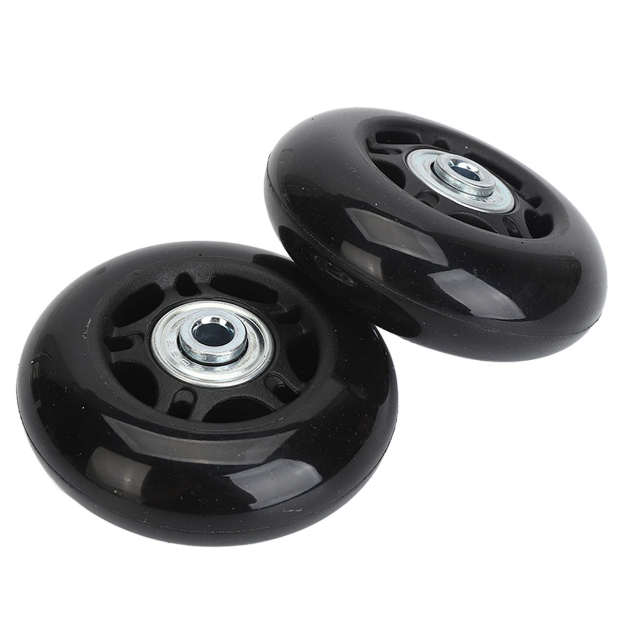 2Pcs Luggage Suitcase Replacement Wheels Universal Rubber Swivel Caster Wheels Bearings Repair Kits with Installation Tool 68x24mm / 2.7x0.9in
