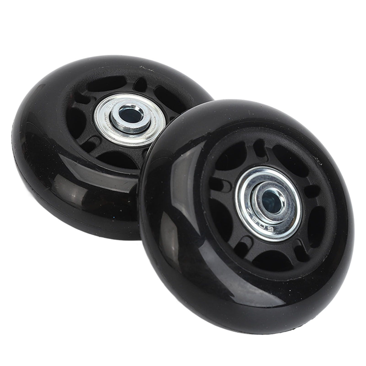 2Pcs Luggage Suitcase Replacement Wheels Universal Rubber Swivel Caster Wheels Bearings Repair Kits with Installation Tool 68x24mm / 2.7x0.9in