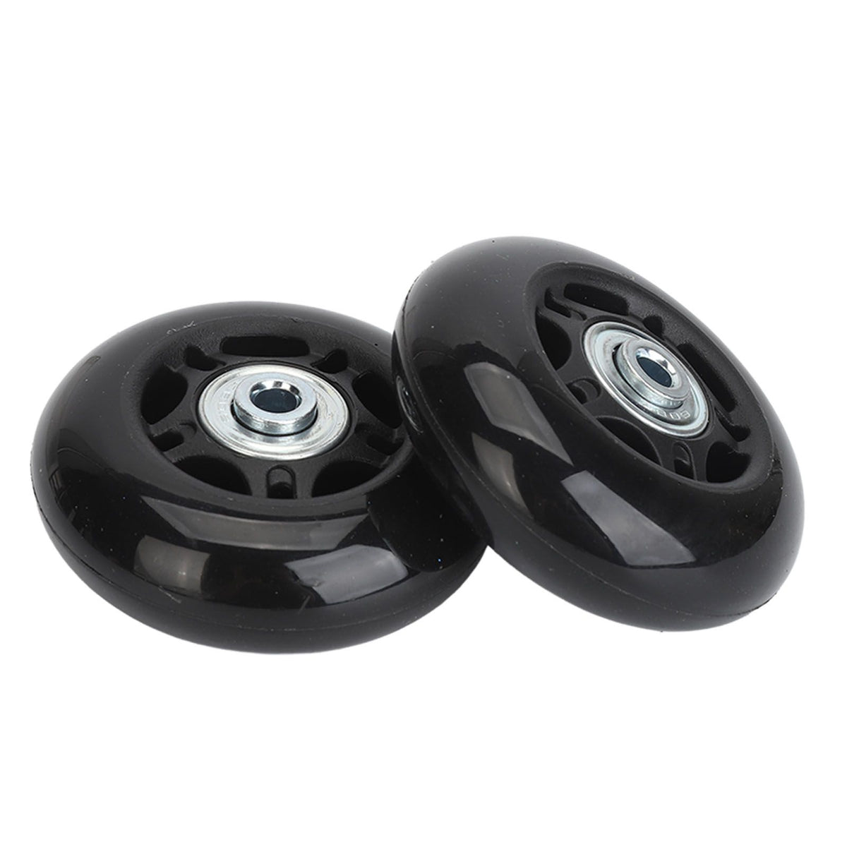 2Pcs Luggage Suitcase Replacement Wheels Universal Rubber Swivel Caster Wheels Bearings Repair Kits with Installation Tool 68x24mm / 2.7x0.9in