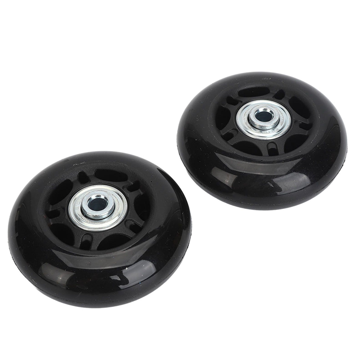 2Pcs Luggage Suitcase Replacement Wheels Universal Rubber Swivel Caster Wheels Bearings Repair Kits with Installation Tool 68x24mm / 2.7x0.9in