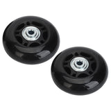 2Pcs Luggage Suitcase Replacement Wheels Universal Rubber Swivel Caster Wheels Bearings Repair Kits with Installation Tool 68x24mm / 2.7x0.9in - Rear View