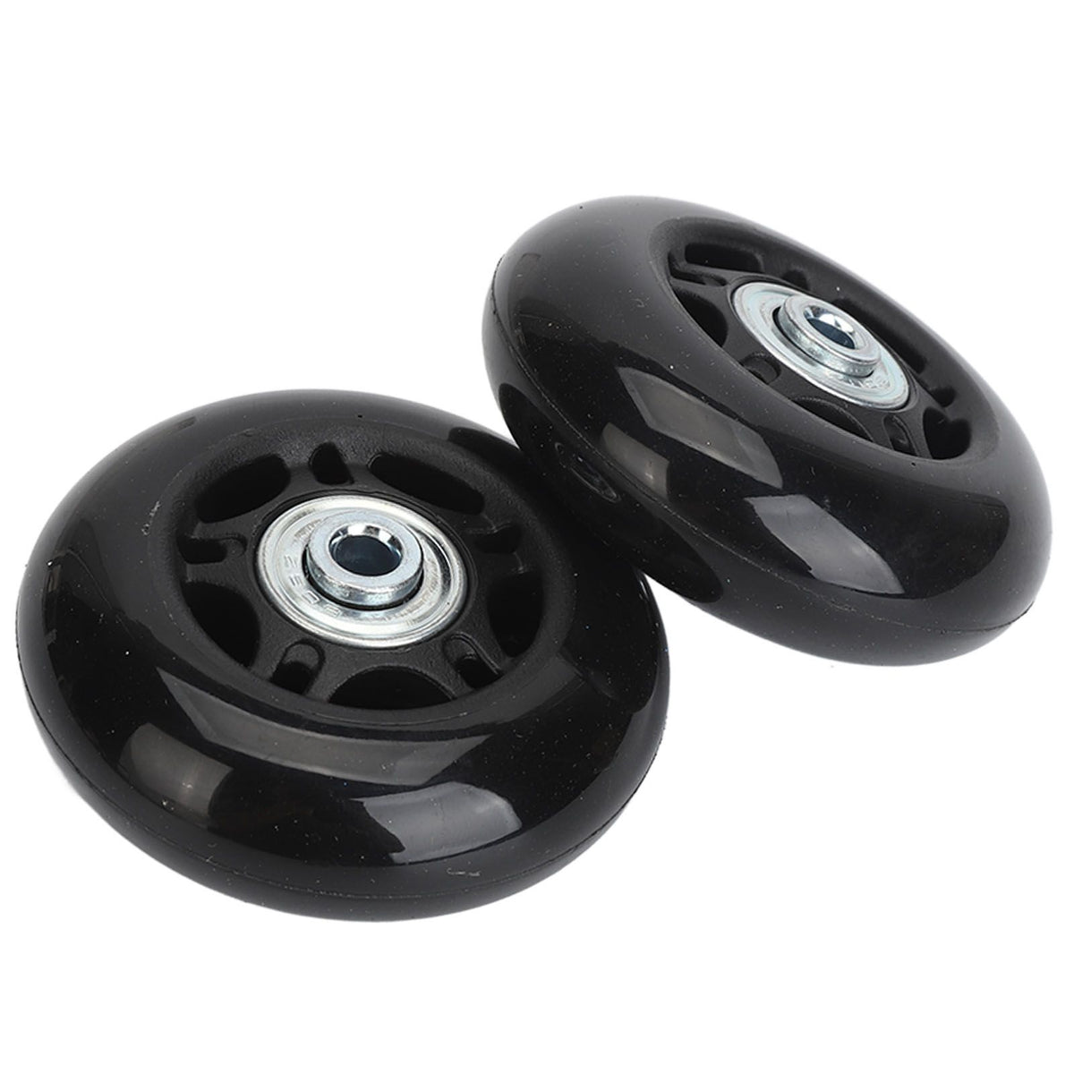 2Pcs Luggage Suitcase Replacement Wheels Universal Rubber Swivel Caster Wheels Bearings Repair Kits with Installation Tool 68x24mm / 2.7x0.9in